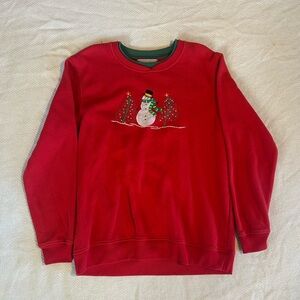 Red Snowman Sweater